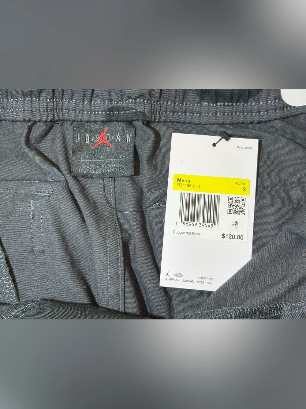 Jordan Men's Black & Gray Camo Cargo Pants Nike Air Jordan Chicago Trousers